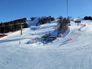 Uitzicht op de vele pistes op de Helm