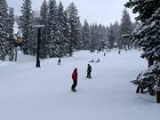 Gemakkelijke piste bij de stoeltjeslift Explorer