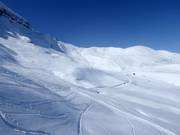 Freeride-terrein onder de Tschuggen