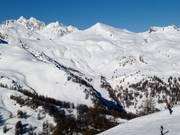 Uitzicht op de afdalingen van Serre Chevalier