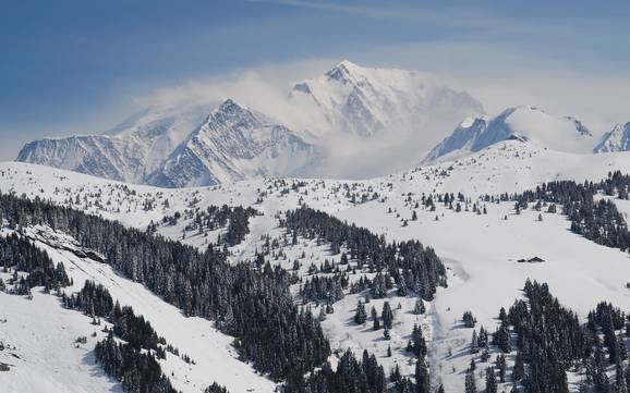 Grootste hoogteverschil in de Val d'Arly – skigebied Espace Diamant – Les Saisies/Notre-Dame-de-Bellecombe/Praz sur Arly/Flumet/Crest-Voland