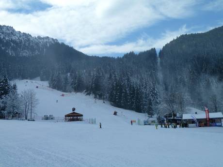 Ammergauer Alpen (Bergketen): Grootte van de skigebieden – Grootte Kolbensattel – Oberammergau