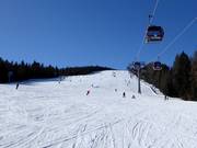 Gemakkelijke piste 2 bij de 10-persoons gondelbaan Kreischberg