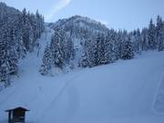 Piste bij de Karlift