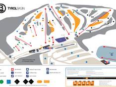 Pistekaart Tyrol Basin – Mt Horeb