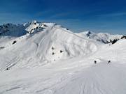 Afdaling en route Muttelberg