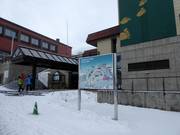 Pistekaart bij het dalstation