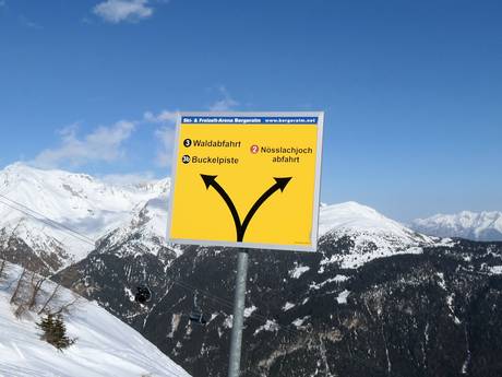 Wipptal: oriëntatie in skigebieden – Oriëntatie Bergeralm – Steinach am Brenner