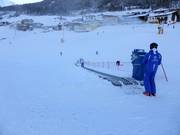Transportband bij het beginnersgebied Innerwald