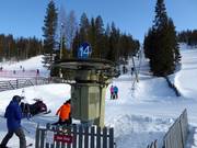 14 Tunneli - Sleeplift met T-beugel/Ankerlift