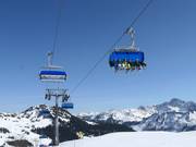 Sunnegg - 6-persoons hogesnelheidsstoeltjeslift (koppelbaar) met kap en stoelverwarming