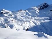 Uitzicht vanaf de Jochpass op de Laubersgrat