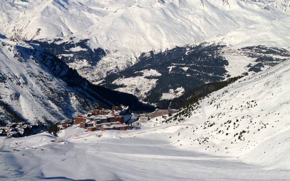 Grootste hoogteverschil in het dal van de Isère – skigebied Les Arcs/Peisey-Vallandry (Paradiski)