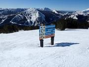 Pistebewegwijzering in het skigebied Big Sky