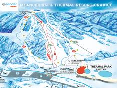 Pistekaart Meander Skipark – Oravice