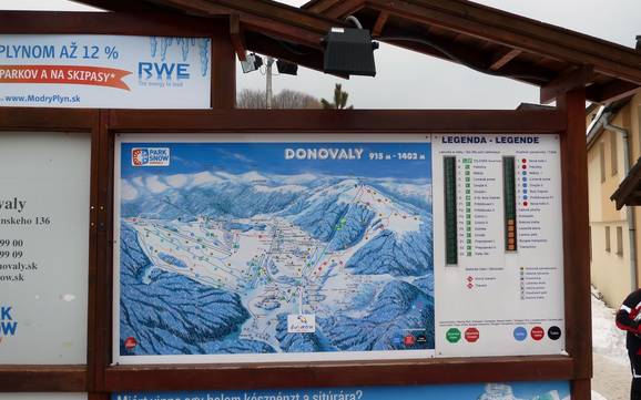 Starohorské vrchy: oriëntatie in skigebieden – Oriëntatie Donovaly (Park Snow)