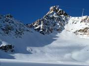 Freeridegebied onder de Hinterer Brunnenkogel