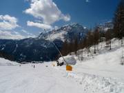 Lanzenbesneeuwing in Alta Badia