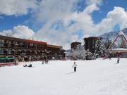 Van bed naar board in Le Corbier