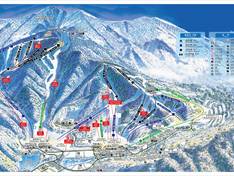 Pistekaart Muju Deogyusan Resort