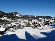 Riezlern in het Kleinwalsertal bij de Kanzelwandbahn