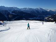 Breed en gemakkelijk is de piste bij de Mattenlift