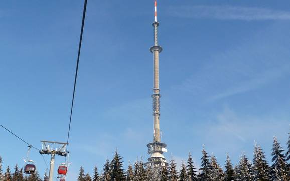 Grootste hoogteverschil in het bestuursdistrict Bayreuth – skigebied Ochsenkopf