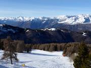 Gran Pista met uitzicht op de Dolomieten