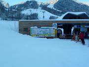 Groot informatiebord bij de Palüdbahn