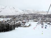 Uitzicht op Jackson, Wyoming