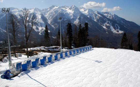 Skigebieden voor beginners in de regio Krasnodar – Beginners Gazprom Mountain Resort