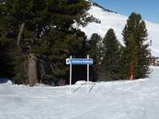 Pistebewegwijzering naar stoeltjeslift Kalditsch/Doladizza