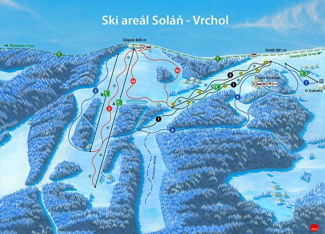 Soláň – Vrchol Soláň – Vrchol