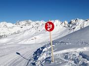 Duidelijke markering van de piste­randen