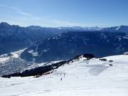 Uitzicht vanaf de Zettersfeld tot aan de Hochstein