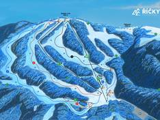 Pistekaart Říčky v Orlických horách