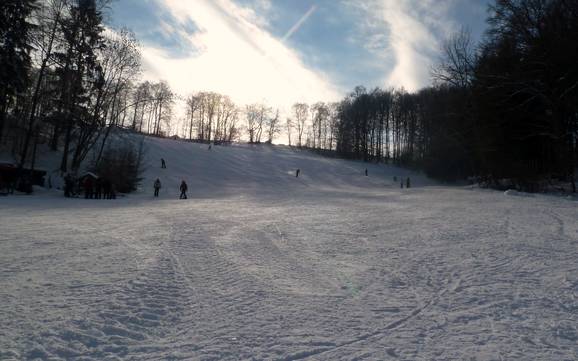Hoogste dalstation in het regeringsdistrict Stuttgart – skigebied Pfulb – Schopfloch (Lenningen)