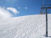 Fresh Tracks bij de stoeltjeslift du Corbier