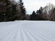 Perfecte pistepreparatie in het skigebied Furano