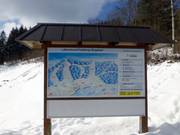 Overzichtsbord bij de parkeerplaats