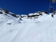 Pistes bij de stoeltjeslift Muttleren