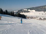 Onderste deel van de dalafdaling