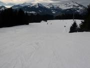 Gemakkelijke afdaling naar Super Morzine