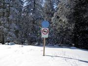 Piste-markering op de Vigiljoch