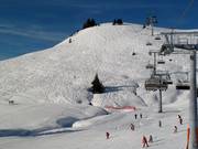 Verse sneeuwsporen bij Schwarzeck