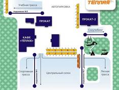 Pistekaart Teplaya Gora