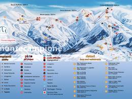 Pistekaart Montecampione – Alpiaz/Prato Secondino/Plan di Montecampione