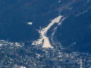 Uitzicht op het skigebied Les Panards