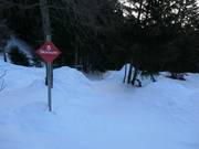 Steile skiroute Hinteres Hochmahd vanaf Alpjoch