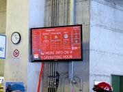 Live-informatie over het weer en de pistecondities